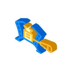 safety gas burner stove isometric icon vector illustration