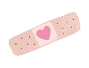 Cute Pink Bandage with Heart