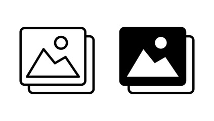 Picture icon vector. photo gallery sign and symbol. image icon