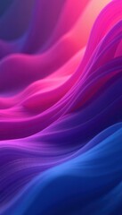 Obraz premium Abstract fluid waves background with vibrant magenta and blue gradients for modern digital design