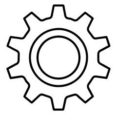 Vector two gears icon, settings concept