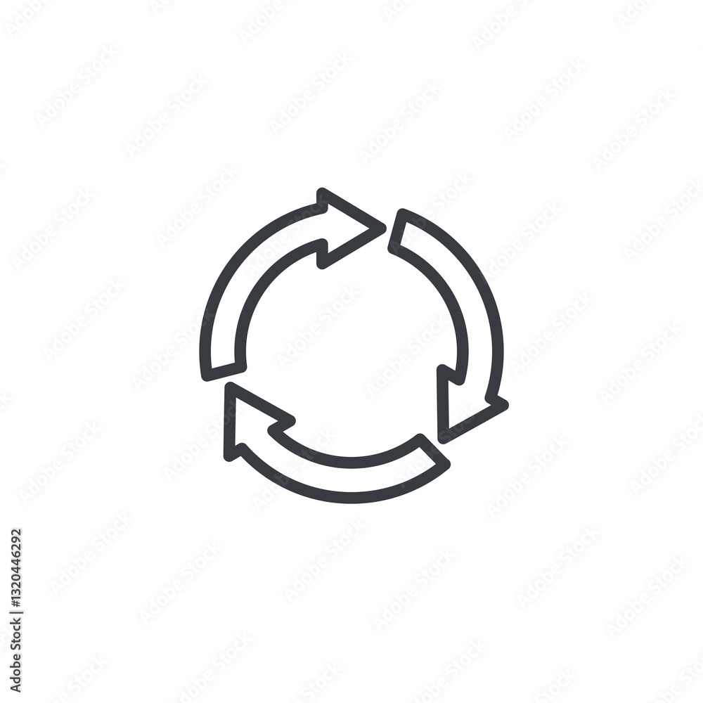Poster agile methodology line icon