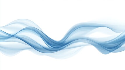 Obraz premium Elegant blue waves – abstract design for contemporary art and background concepts