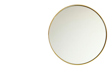 Round Gold Framed Mirror for Home Decor