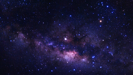 Milky way galaxy with stars and space dust in the universe
