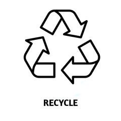 "Sustainable Living: The Power of Recycling" editable stroke outline icon isolated on white background flat vector illustration, black outline, Pixel perfect