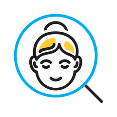 Fototapeta premium Vector multi color icon for Dermatology