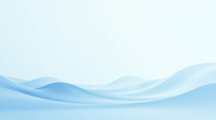 Serene Blue Undulating Landscape A Calming Abstract Background for Design Projects and Presentations