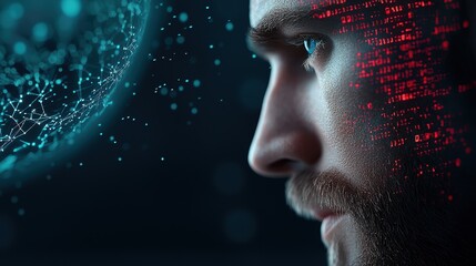 A futuristic threat detection dashboard with holographic projections of global cyber threats, providing a comprehensive overview of the current cybersecurity landscape.