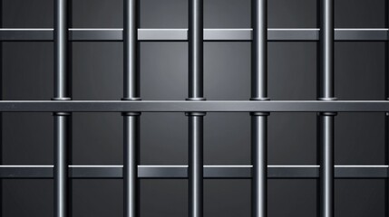 Prison cell bars concept representing security and confinement