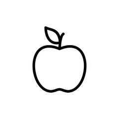 Apple icon vector illustration. Apple sign and symbols for web design.