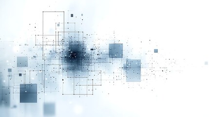 Obraz premium Abstract Technology Background Network Data Flow Digital Connectivity Modern Design