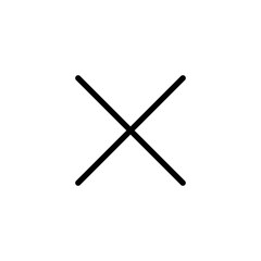 Close icon vector illustration. Delete sign and symbol. cross sign