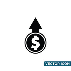 Simple Financial Icon Design Template 
