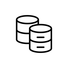 Database icon vector illustration. database sign and symbol
