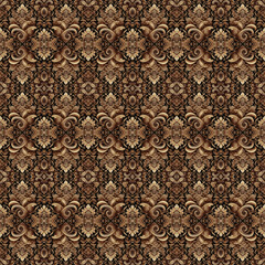 brocade pattern for textile design 