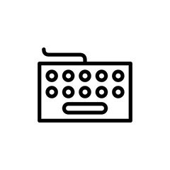 Keyboard icon vector illustration. keyboard sign and symbol