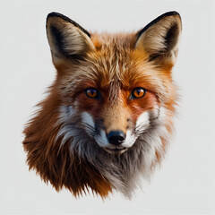 Obraz premium red fox isolated on white