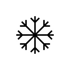 Snow icon vector illustration. snowflake sign and symbol