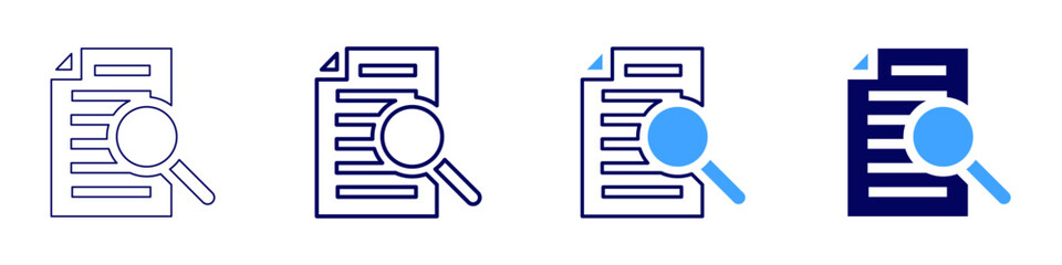 Search platform​ icon in 4 different styles. Thin Line, Line, Bold Line, Duotone. Duotone style. Editable stroke
