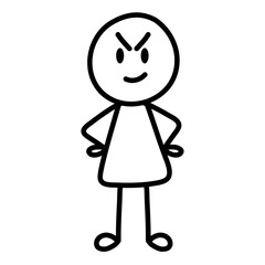 Human Stick Man Illustration Set