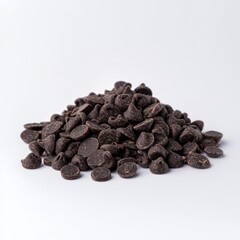 Obraz premium Chocolate chips morsels or chocolate drops 