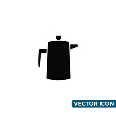Simple Coffee Pot Icon Design Template 