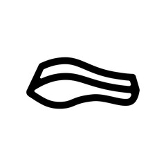 魚の切り身のアイコンイラスト