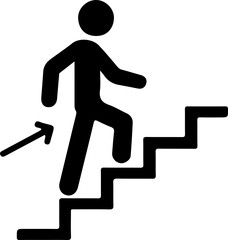 climbing stairs icon