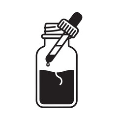 Homeopathy bottle vector