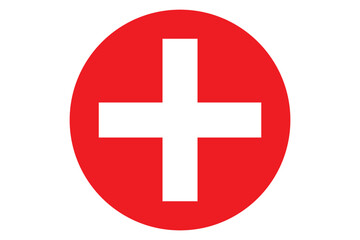 Obraz premium Red cross. Red cross original logotype, signs collection. Medicine health hospital icons. Vector illustration. EPS 10.