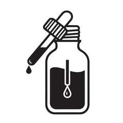 Obraz premium Homeopathy bottle vector