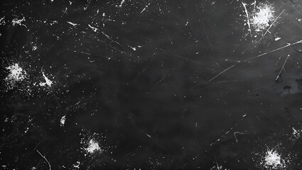Textured Black Canvas: A detailed overhead shot reveals a vintage, textured black surface, etched with subtle marks, splatters.