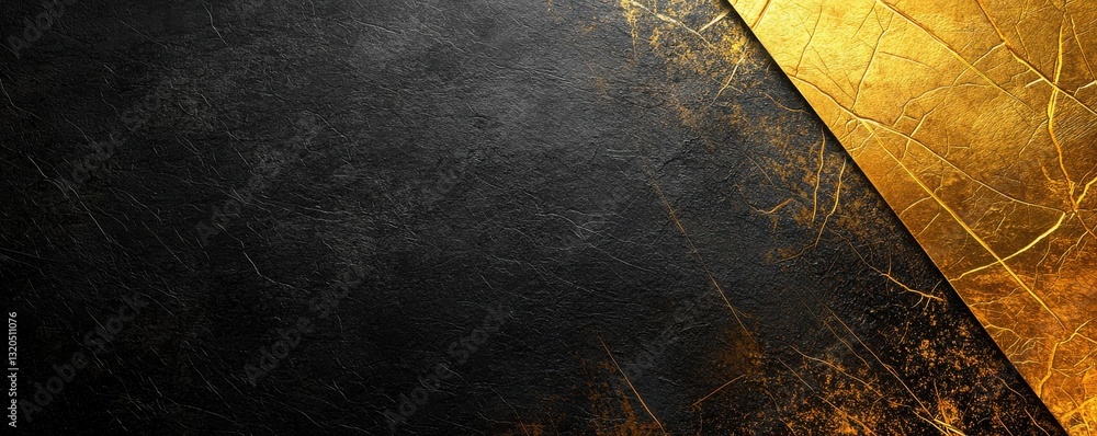 Poster a textured background featuring a blend of dark and gold colors, creating a contrast that adds depth