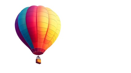 Obraz premium Colorful hot air balloon adventure sky photography bright aerial view fun journey