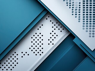 abstract geometric business background, with colored panels of perforated plastic