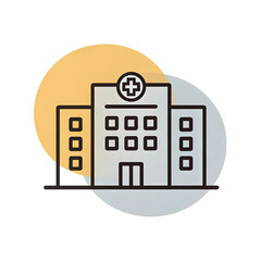 "Vector illustration of a house icon with a sign"
