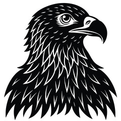 Eagle silhouettes set, large pack of vector silhouette design, isolated white background
