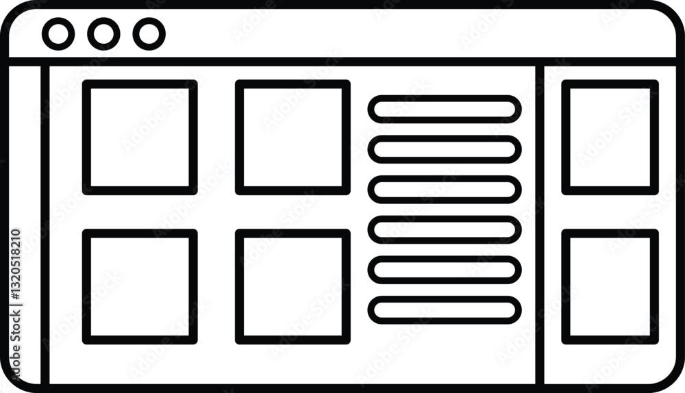 Poster a black and white image of a computer screen with a grid of squares