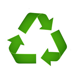 green recycle  on white background
