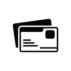 Obraz premium Black solid icon for letter