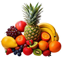 fruits isolated on Transparent Background.	