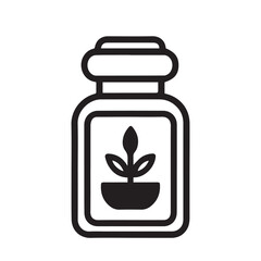 Homeopathy bottle vector