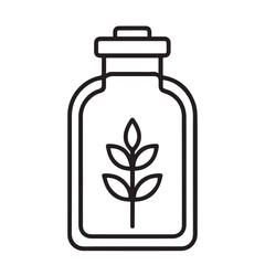 Homeopathy bottle vector
