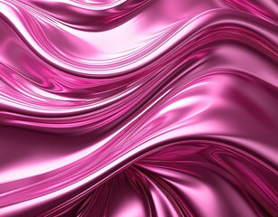 shiny pink liquid chrome metal texture smooth satin background abstract illustration