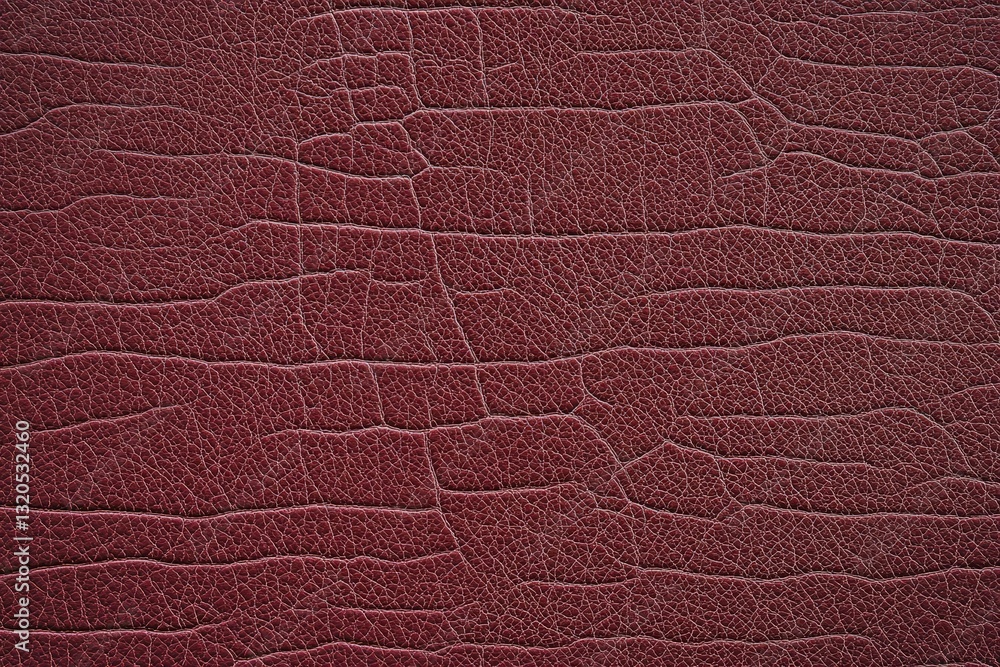 Poster dark red leather texture with intricate patterns for elegant background designs and creative project