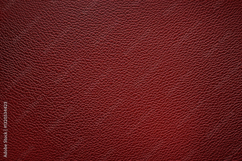 Poster close-up texture of red leather background with rich details and unique patterns for creative projec