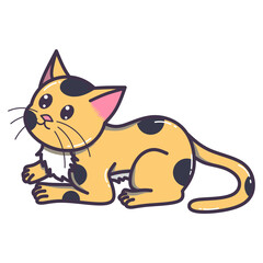 Cute Cat Illustration