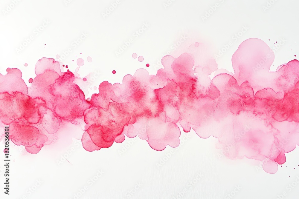 Poster delicate pink watercolor background with fluid patterns and soft textures ideal for artistic project