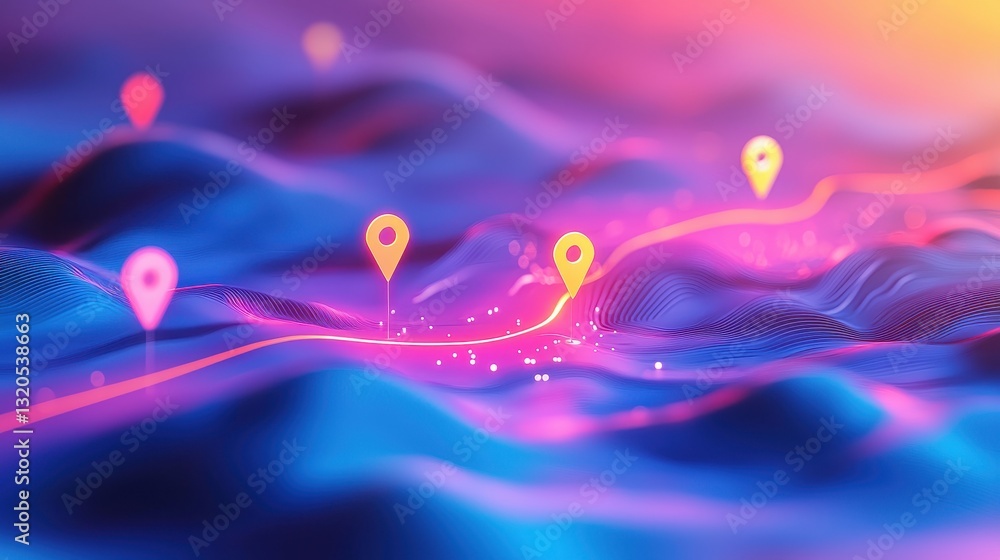 Aufkleber colorful abstract background illustrating the innovative concepts of search optimization techniques 